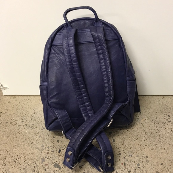 MCM Backpack. Purple leather, Silver - Picture 5 of 11